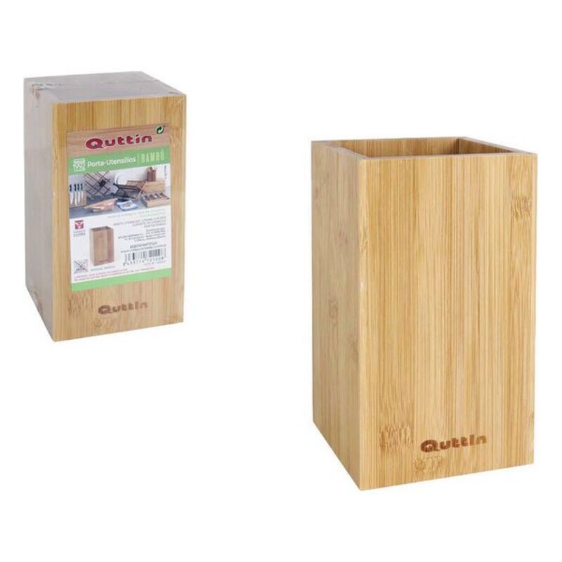 Kruka för köksredskap Quttin Bambu Naturell (10,5 x 10,5 x 18 cm) - 3