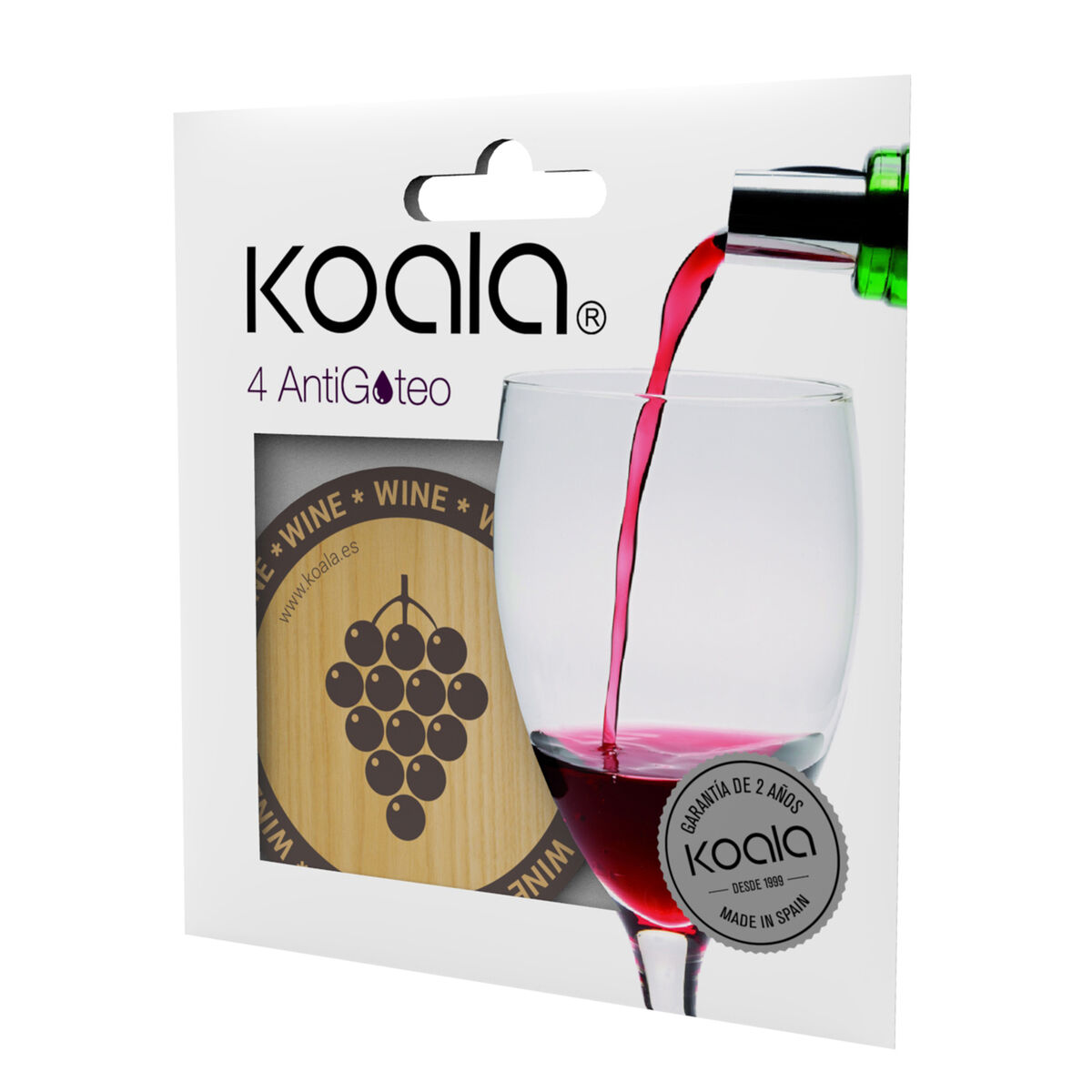 Droppsäkert upphällningsblad Koala Bodega 4 Delar Plast Multicolour