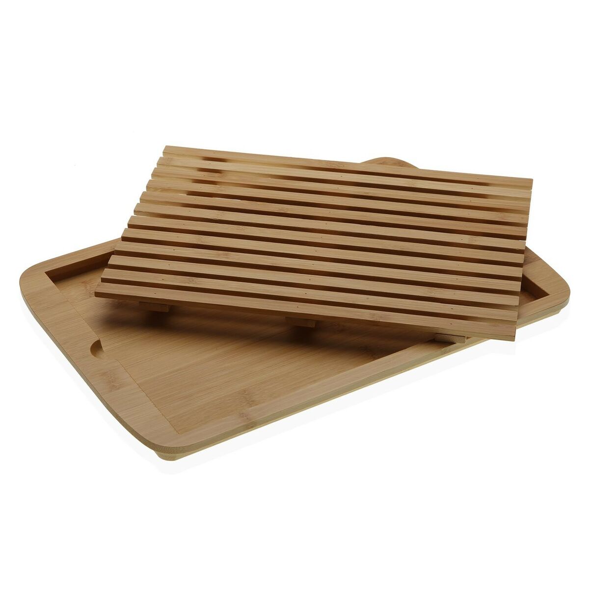 Skärbräda Versa 24,5 x 1,7 x 37,5 cm Stål Bambu - 2