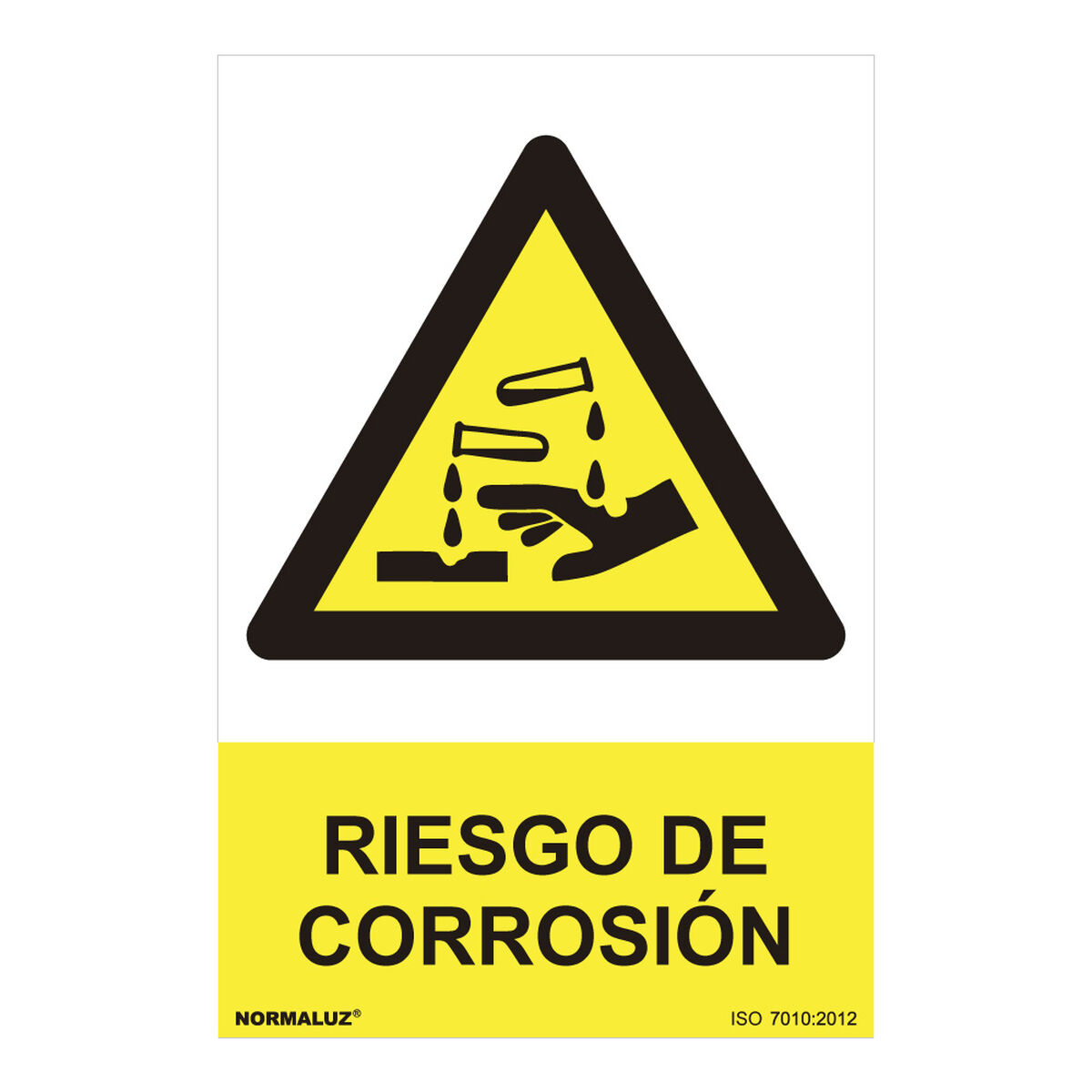Skylt Normaluz Riesgo de corrosión PVC (30 x 40 cm)