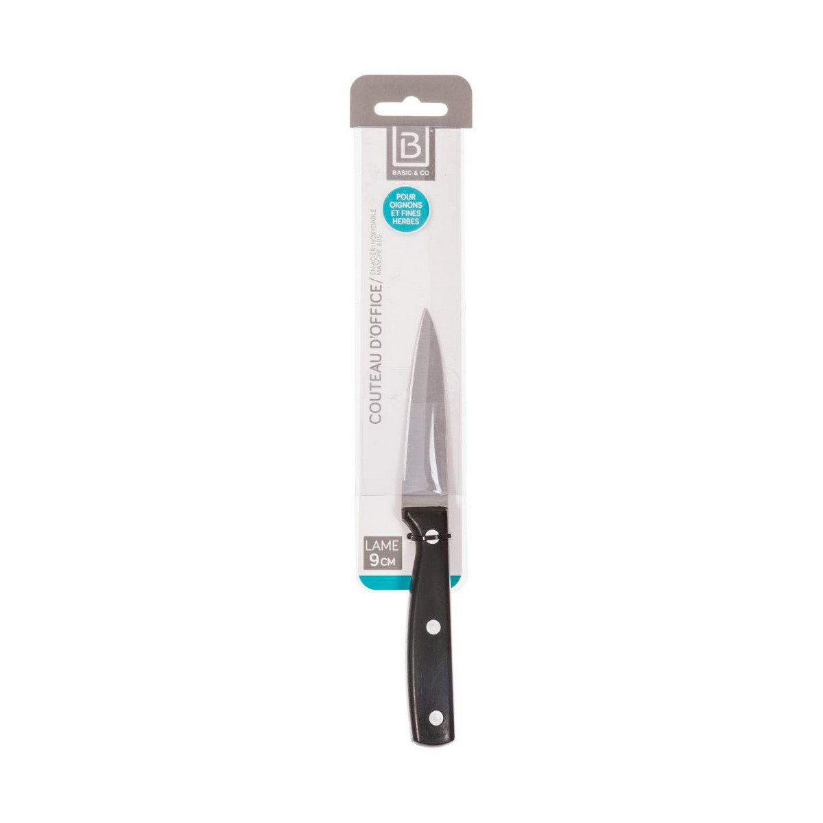 Skalkniv 5five Svart Rostfritt stål (19 cm) - 4
