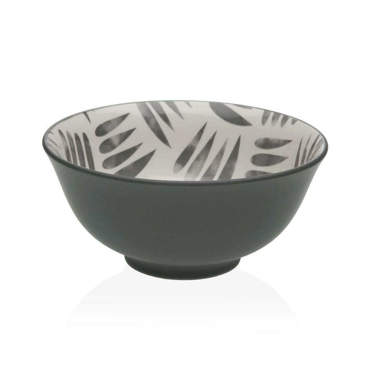 Skål Versa Grå Keramik Porslin 15,5 x 7 x 15,5 cm
