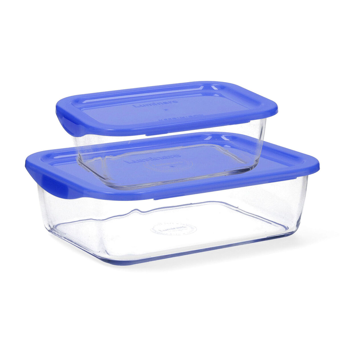 Lunchlådor, set Luminarc Keep'n Blue Ice 2 Delar Glas