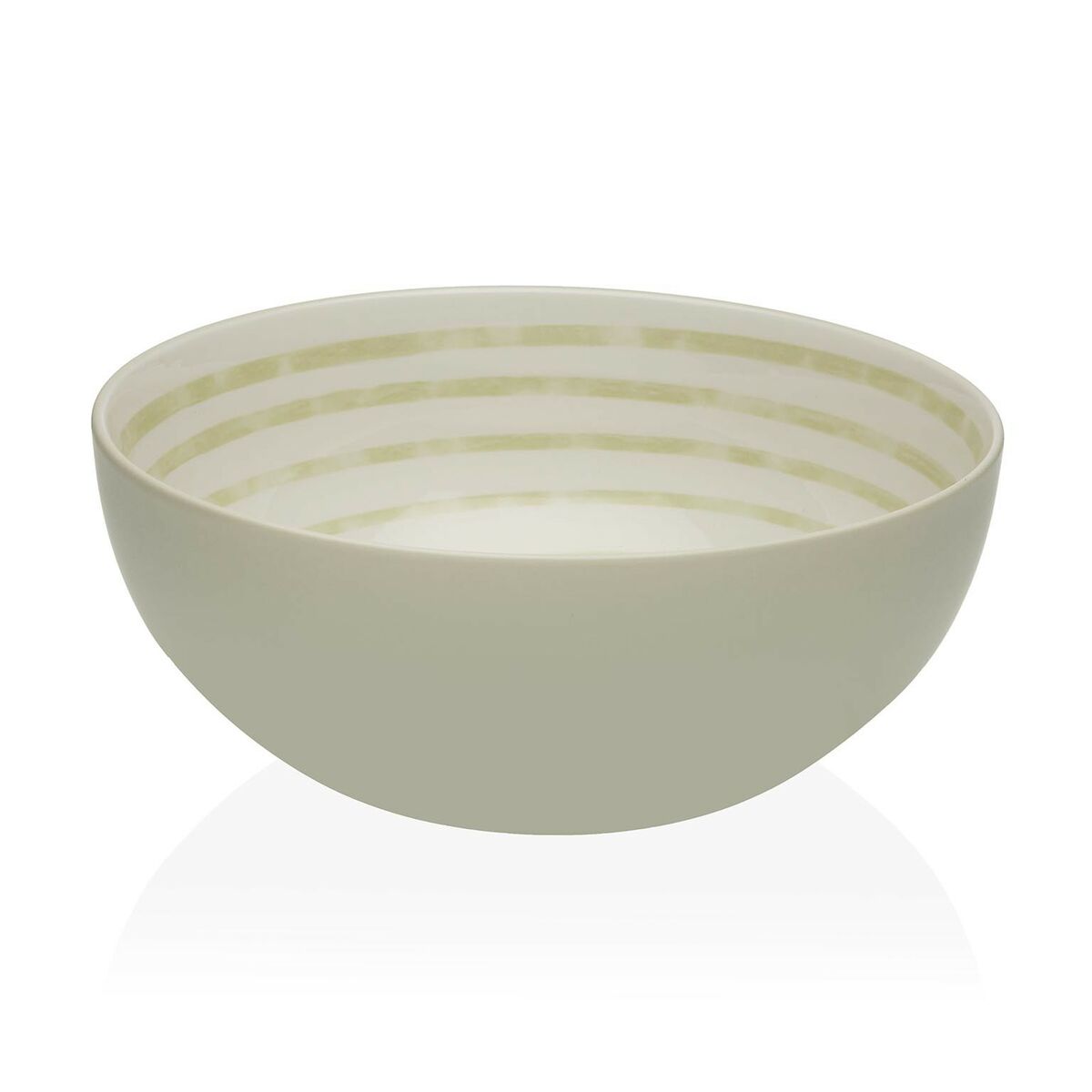Salladsskål Versa Ljusgrå 22,5 x 9 x 22,5 cm Keramik Porslin