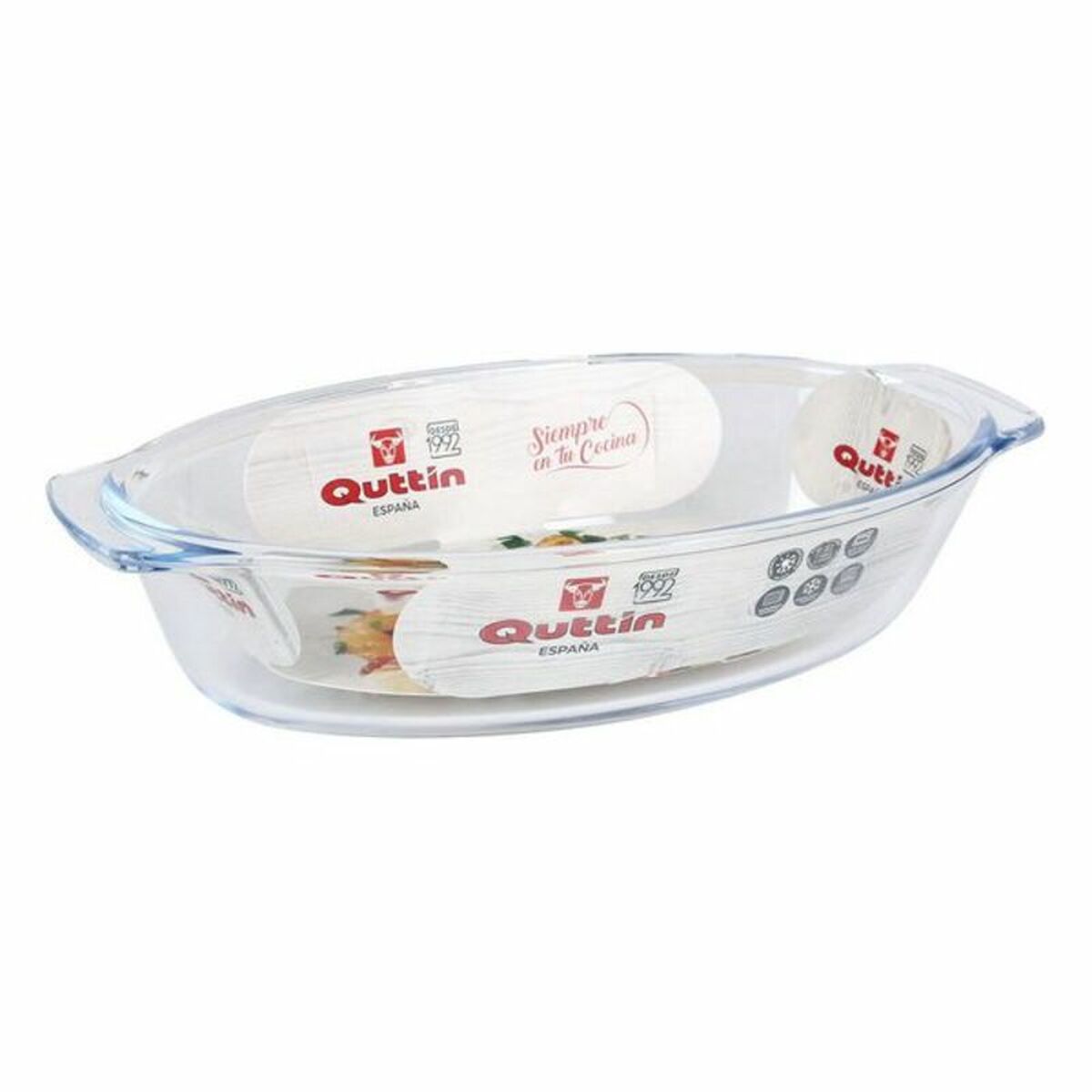 Servingsfat Quttin Quttin Glas 23,8 x 12,9 x 5,7 cm (725 cc) - 3