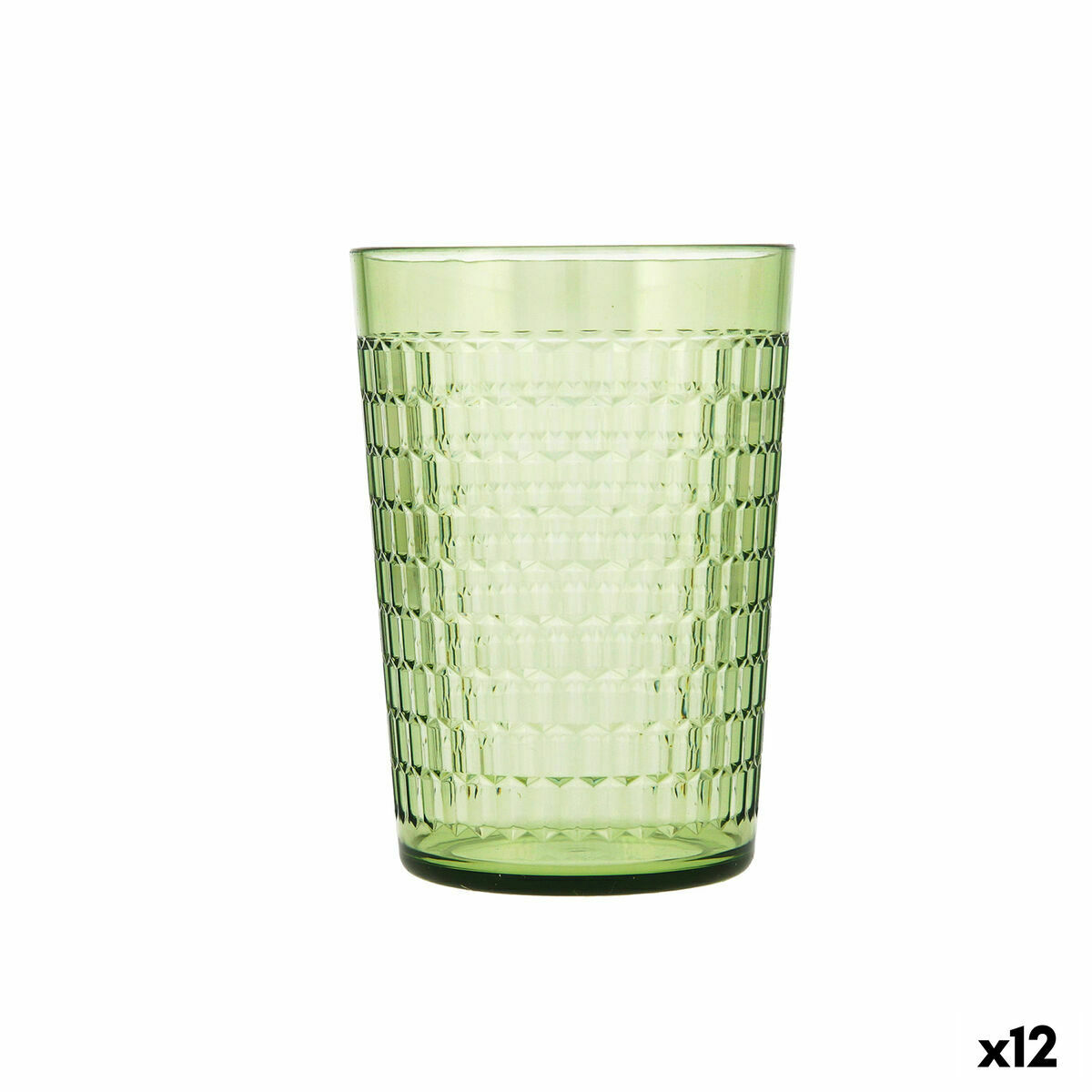 Glas Quid Viba Grön Plast 450 ml (12 antal) (Pack 12x) - 6