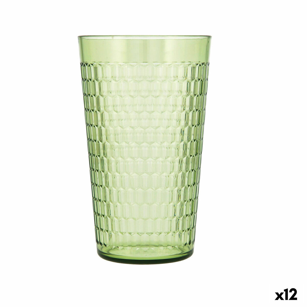 Glas Quid Viba Grön Plast 650 ml (12 antal) (Pack 12x) - 6