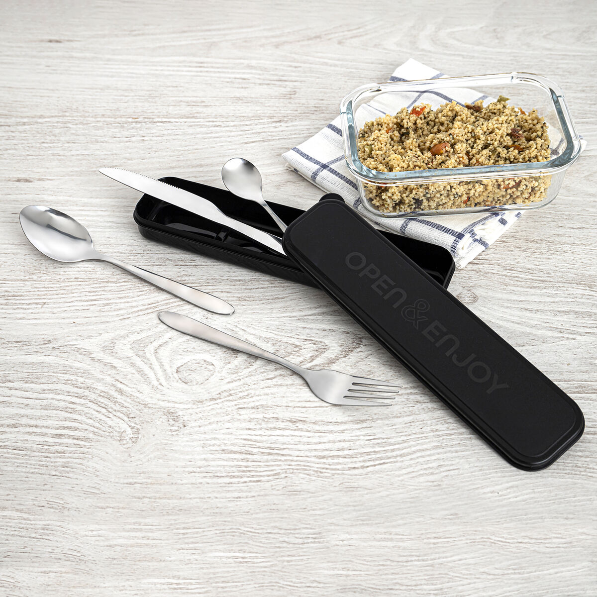 Bestickset Quid Viba Svart - 4
