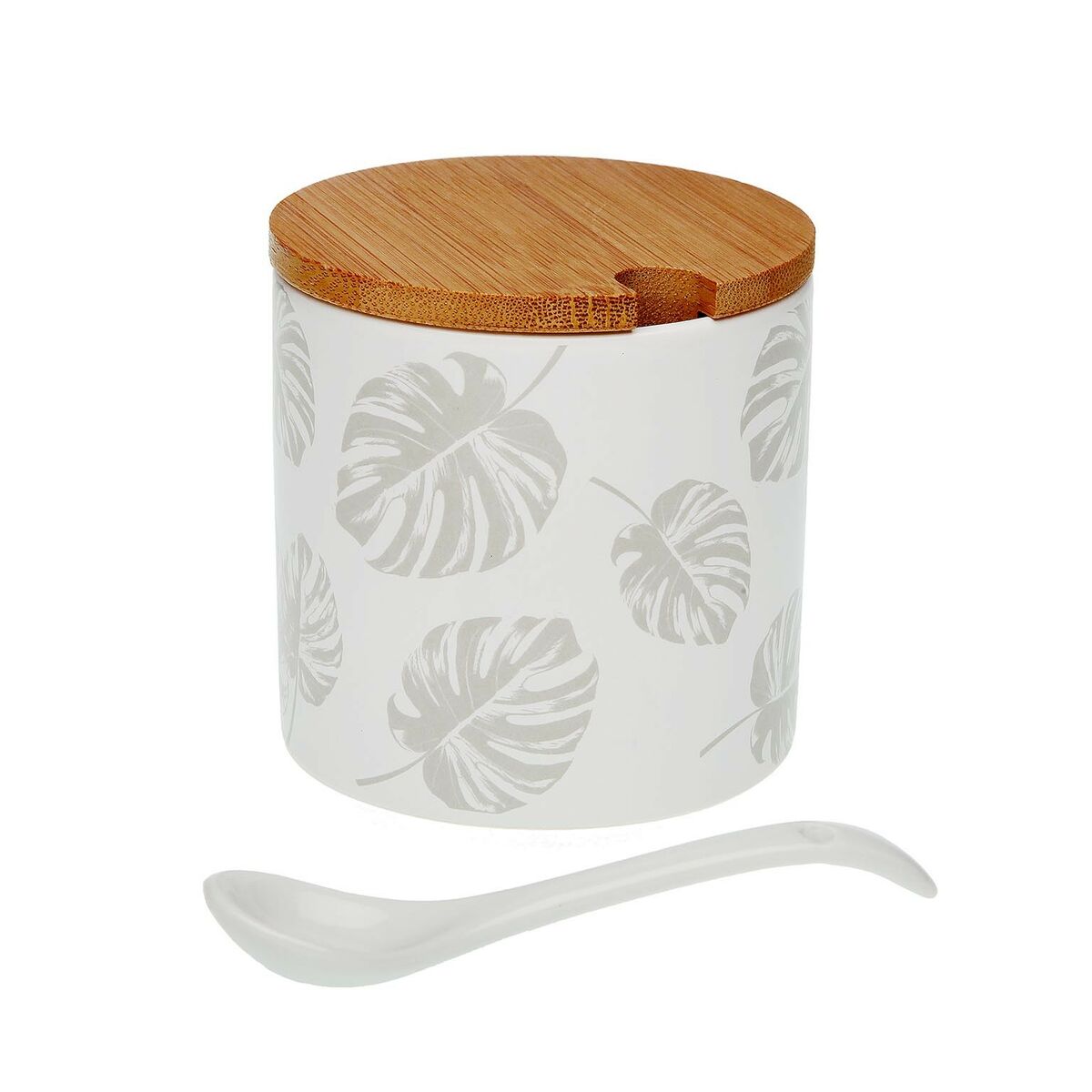 Sockerströare Versa Shelly Grå 8 x 8 x 8 cm Keramik