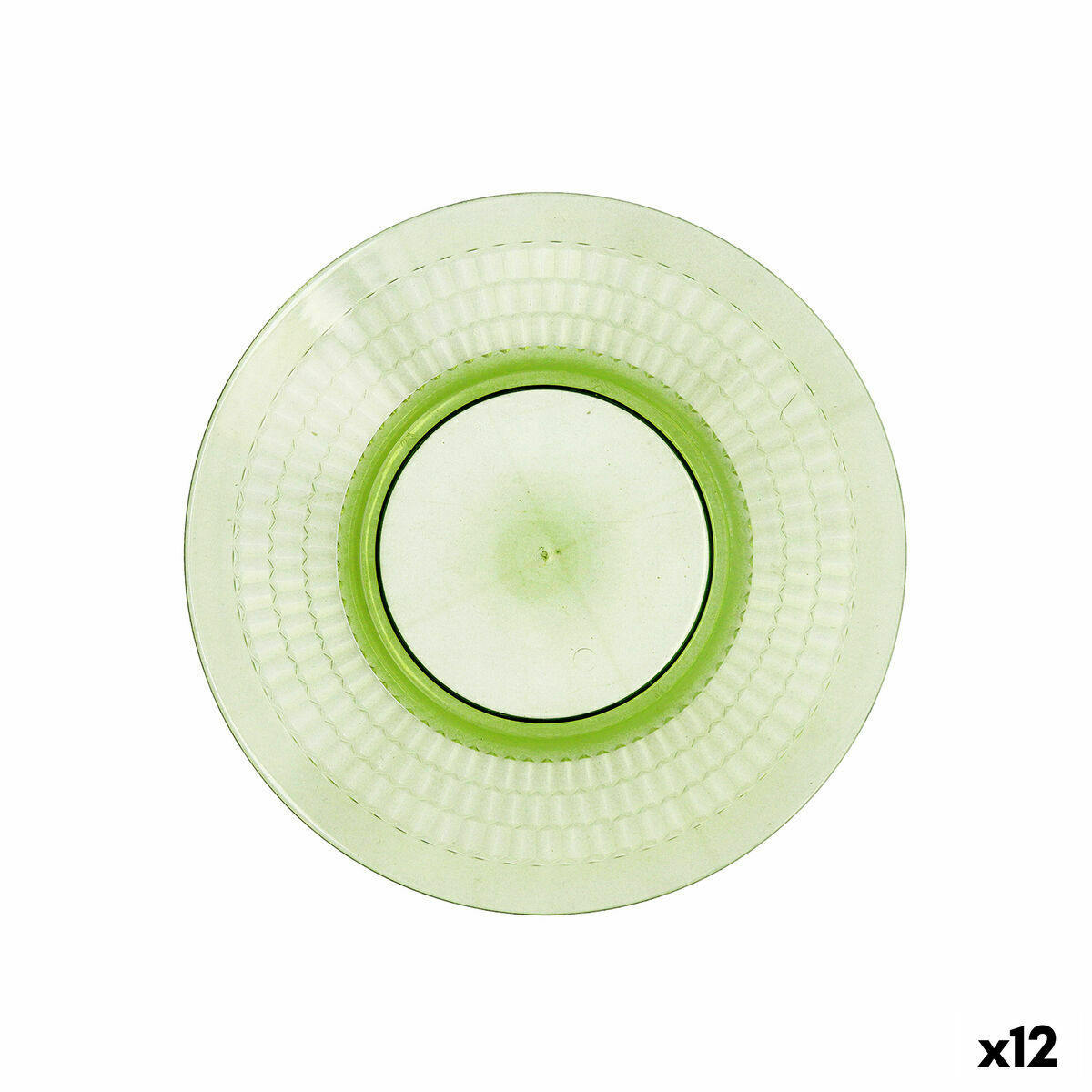Dessert Quid Viba 20 cm Grön Plast (12 antal) (Pack 12x) - 4