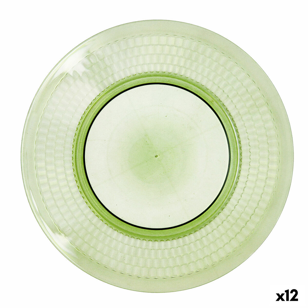 Platt skål Quid Viba Grön Plast Ø 27 cm 27 cm (12 antal) (Pack 12x) - 2