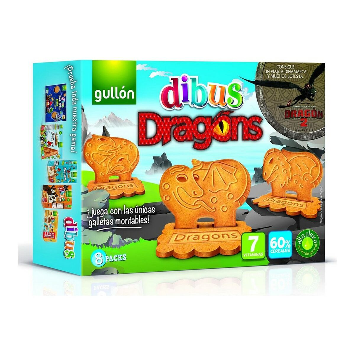Kakor Gullón Dibus Dragons (300 g) - 2