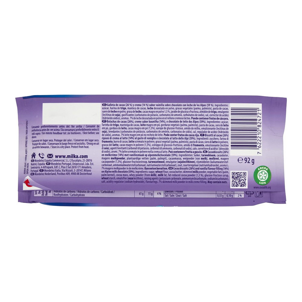 Choklad Milka Oreo (92 g) - 2