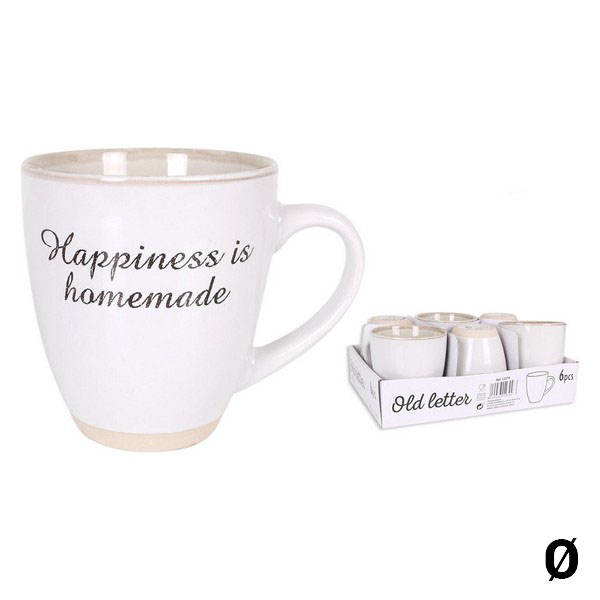 Mugg Old Letter Keramik, Kapacitet: 450 ml
