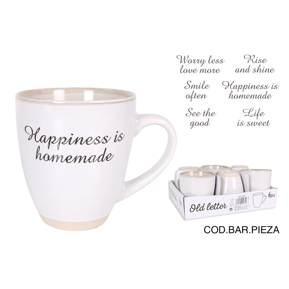 Mugg Old Letter Keramik, Kapacitet: 550 ml - 3