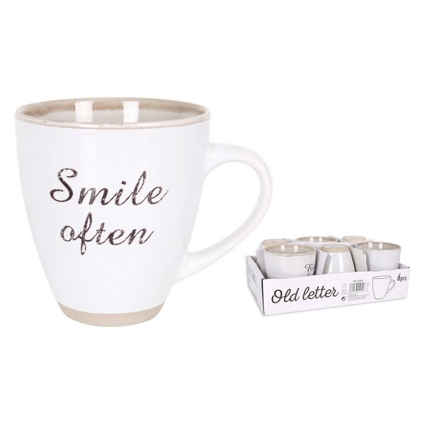 Mugg Old Letter Keramik, Kapacitet: 550 ml - 2