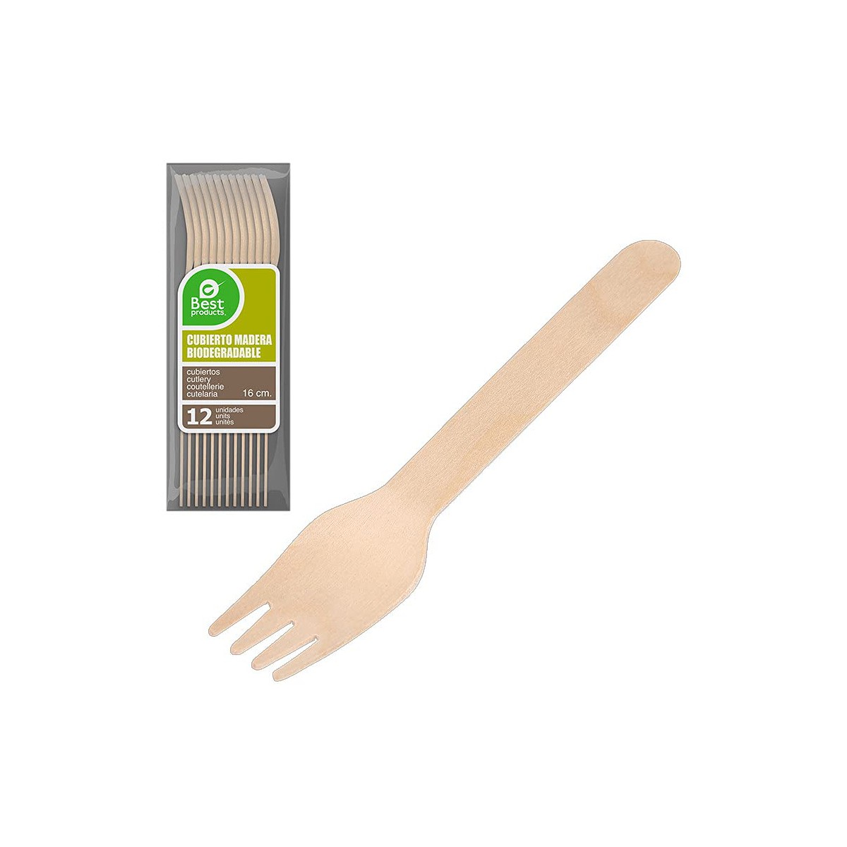 Gaffelset Best Products Green 16 cm