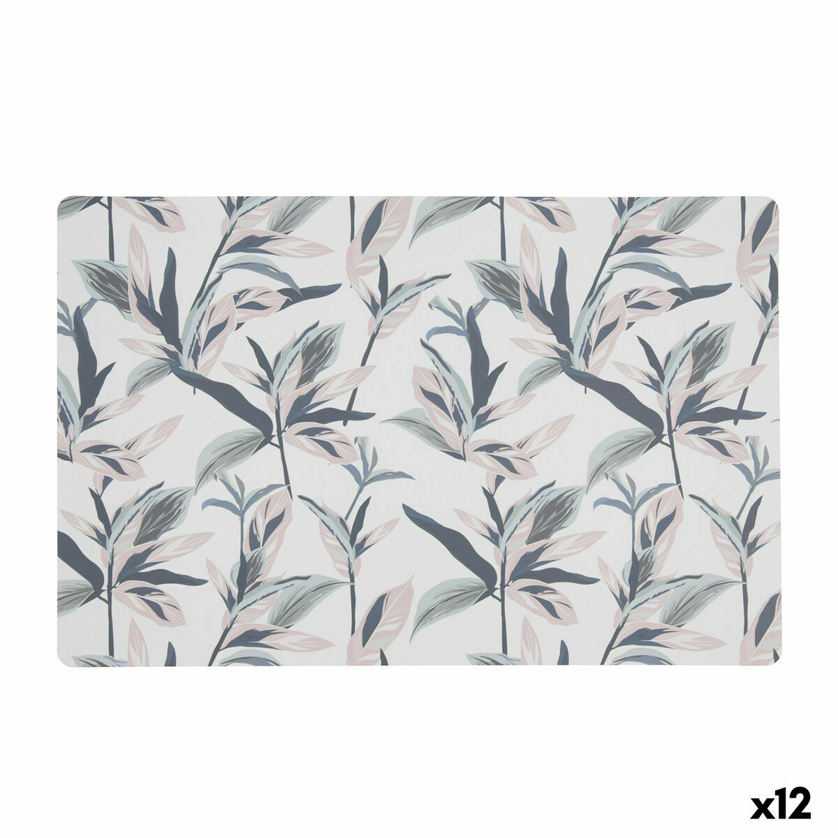 Bordsunderlägg Quid Habitat Blomsteräng Plast Multicolour 43 x 28 cm (Pack 12x) - 4