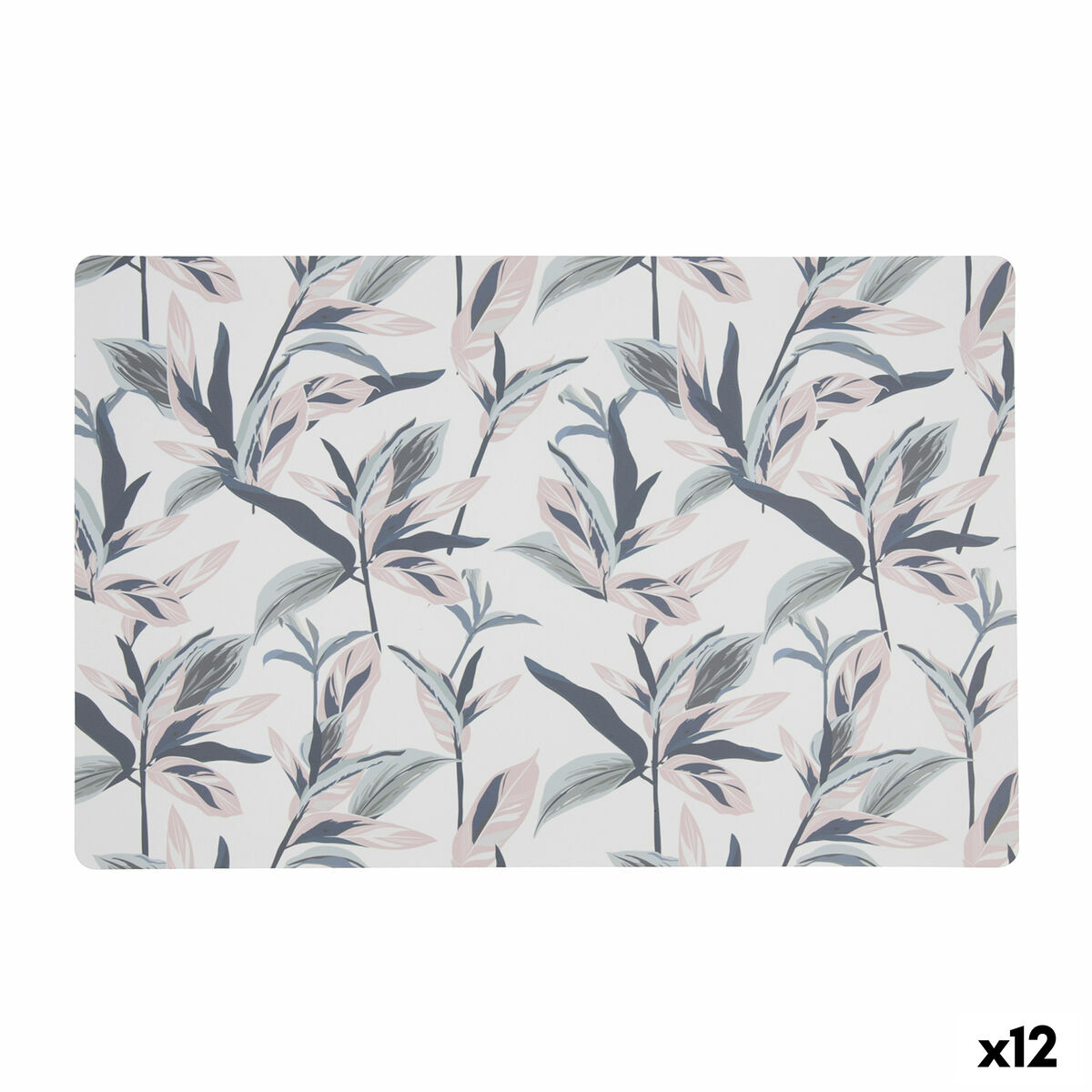 Bordsunderlägg Quid Habitat Blomsteräng Plast Multicolour 43 x 28 cm (Pack 12x) - 2