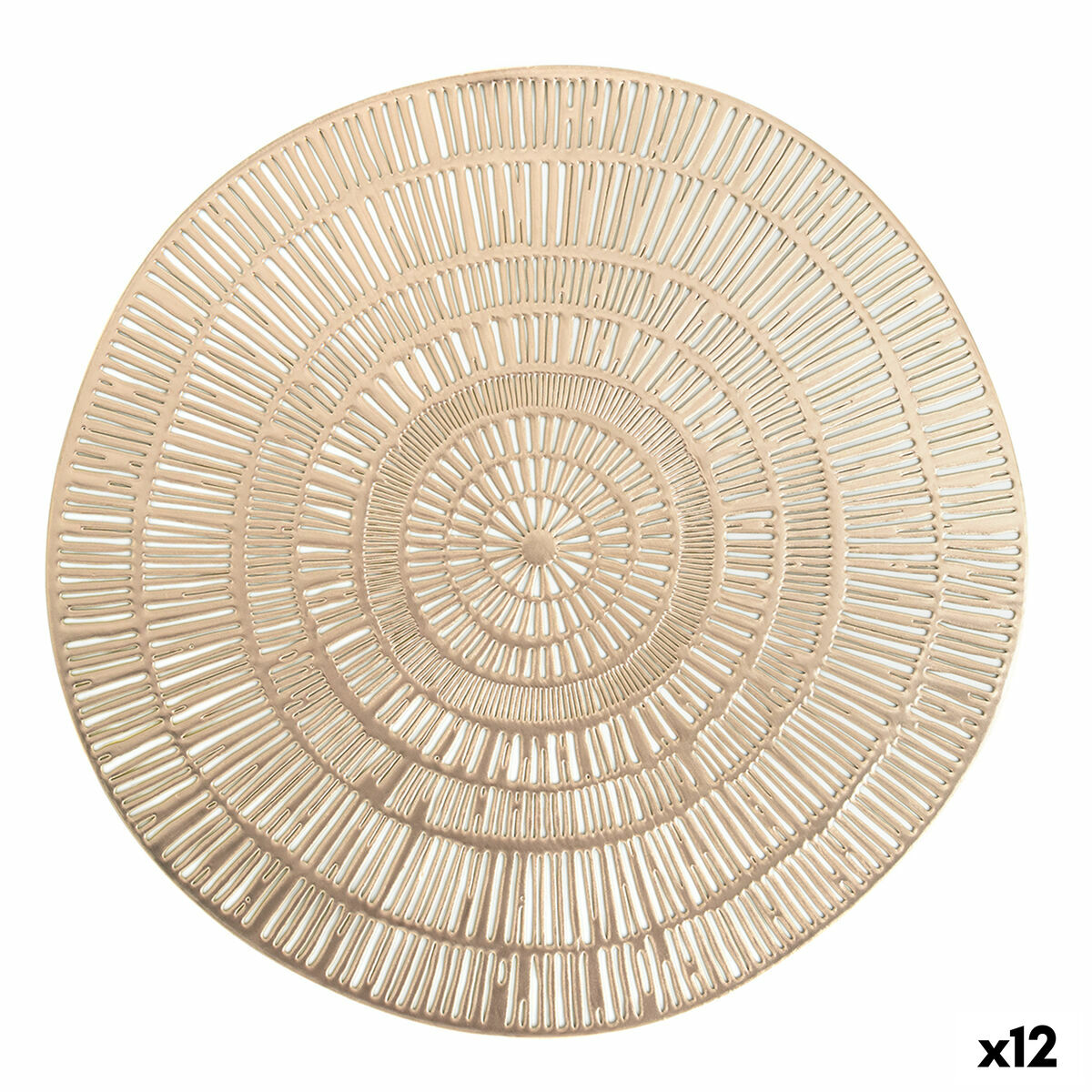 Underlägg Quid Habitat Spiral Gyllene 38 cm (Pack 12x)