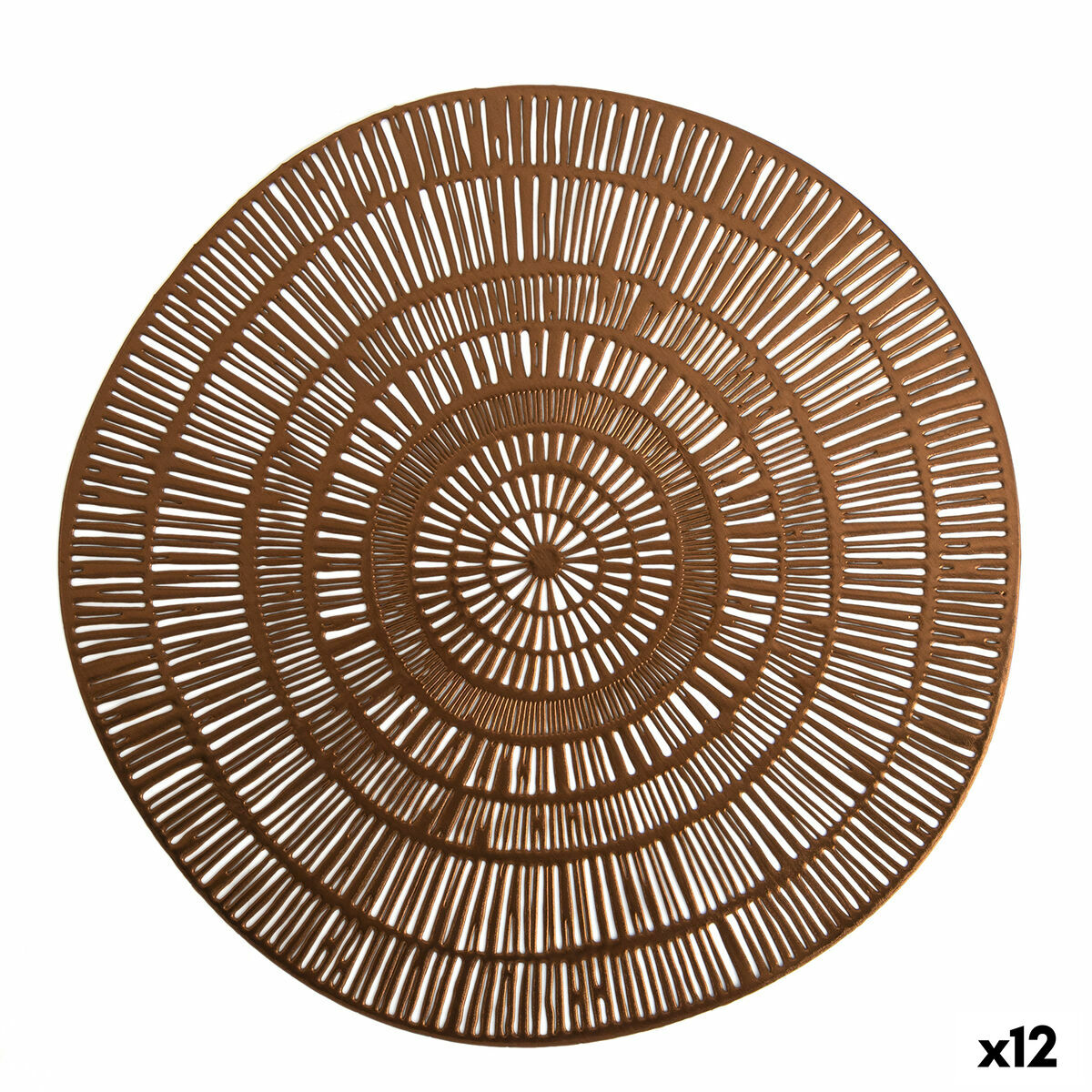 Underlägg Quid Habitat Spiral Brons 38 cm (Pack 12x)