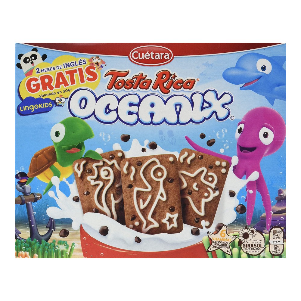 Kakor Cuetara Tostarica Oceanix (480 g)