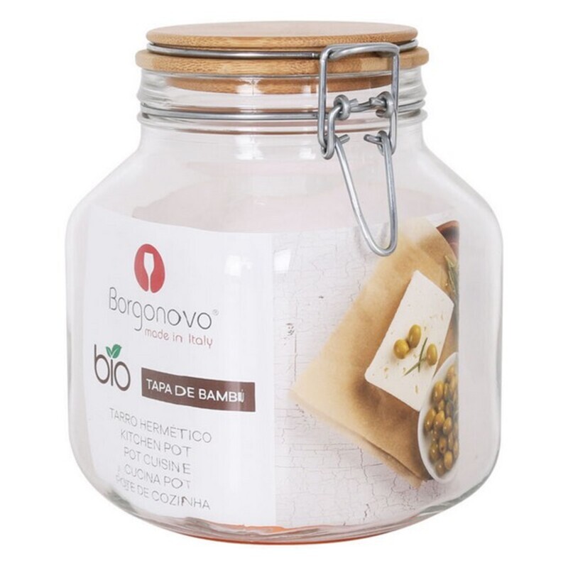 Burk Borgonovo Primizie Hermetisk Med lock Bambu 2 L (2 L) - 2