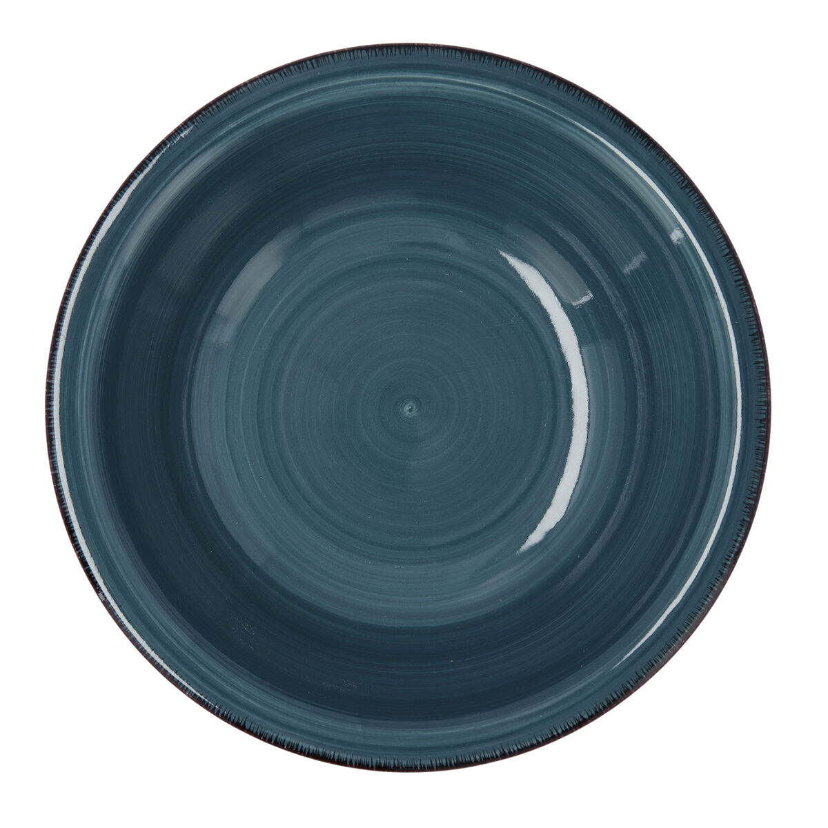 Salladsskål Quid Zafiro Vita Keramik Blå (23 cm) (Pack 6x) - 2