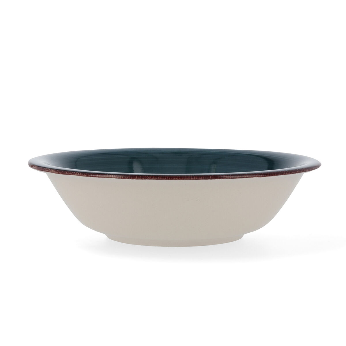 Salladsskål Quid Zafiro Vita Keramik Blå (23 cm) (Pack 6x) - 4