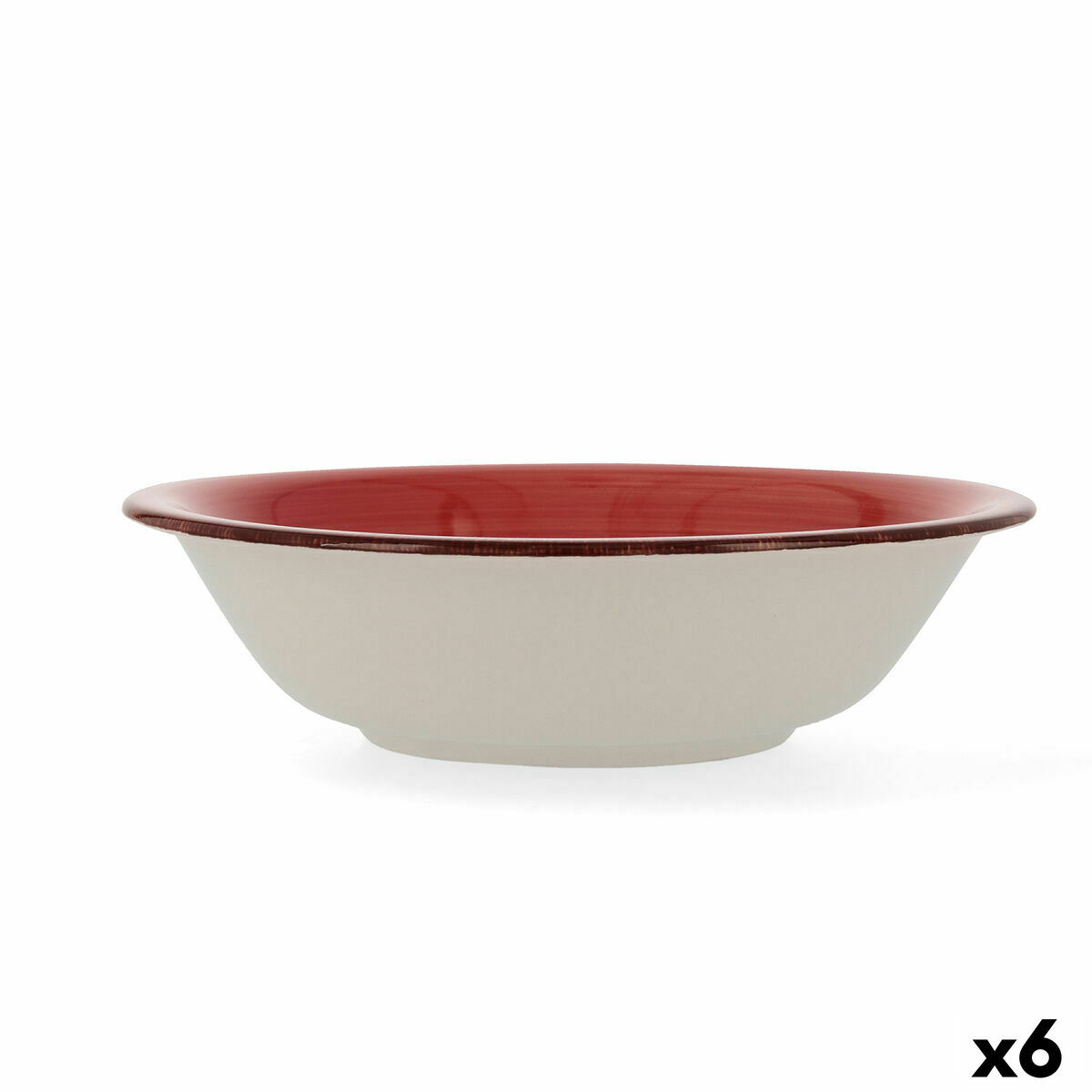 Salladsskål Quid Vita Keramik Röd (23 cm) (Pack 6x) - 7