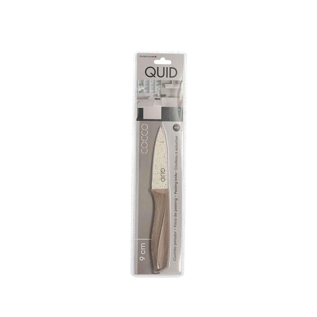 Skalkniv Quid Cocco Metall (9 cm) (Pack 12x) - 3