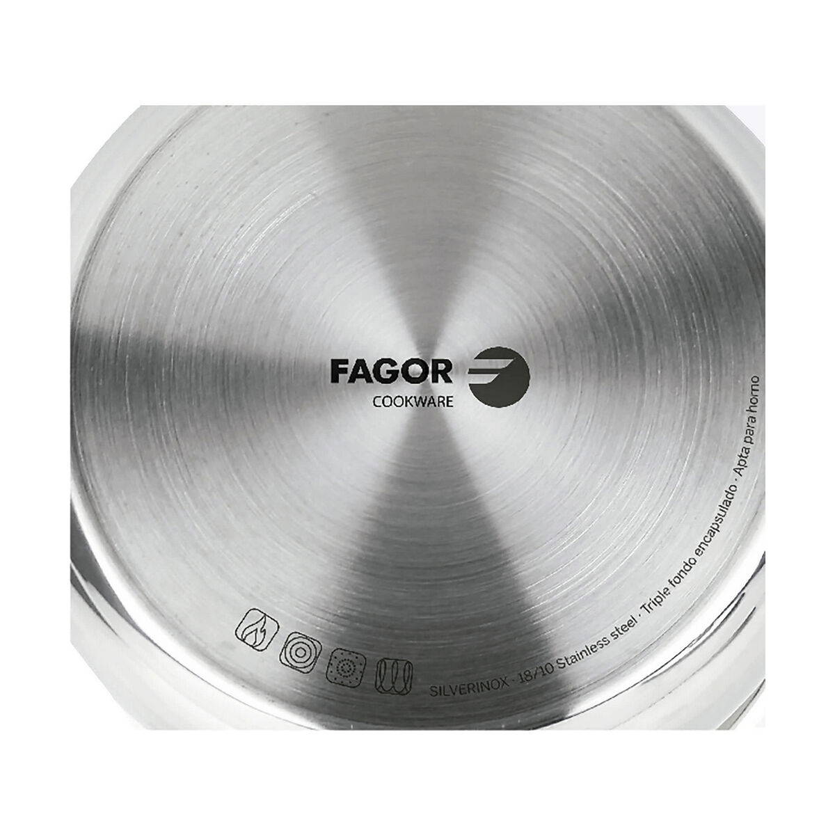 Kokpanna FAGOR Silverinox Rostfritt stål 18/10 Kromad (Ø 12 x 6,5 cm) - 6