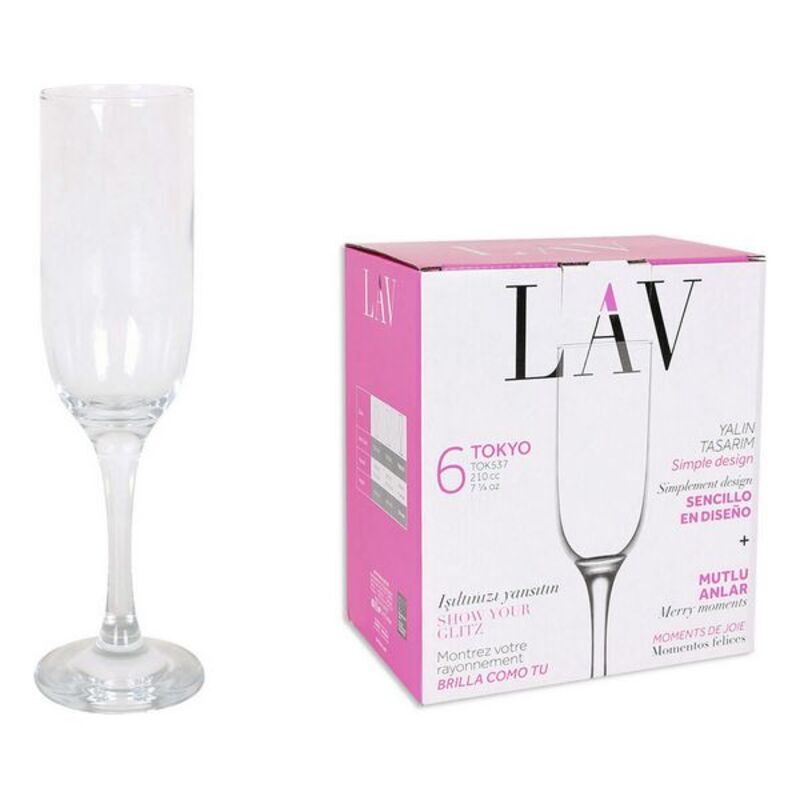 Glasset LAV Tokyo (6 uds) (210 ml) - 2