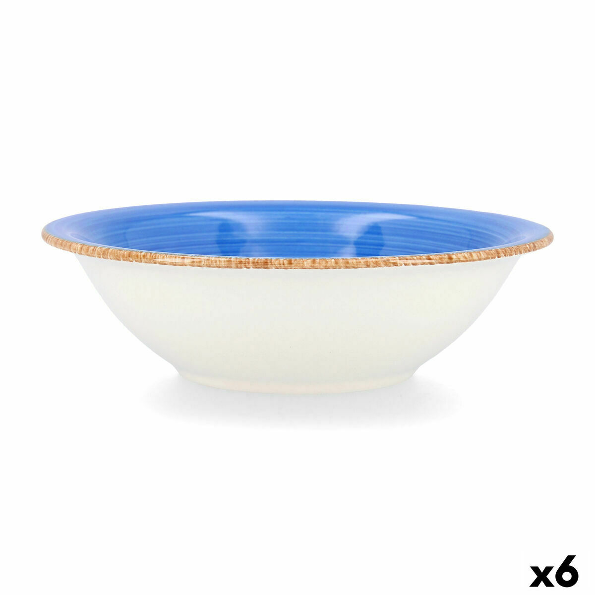 Skål Quid Vita Keramik Blå (18 cm) (Pack 6x) - 5