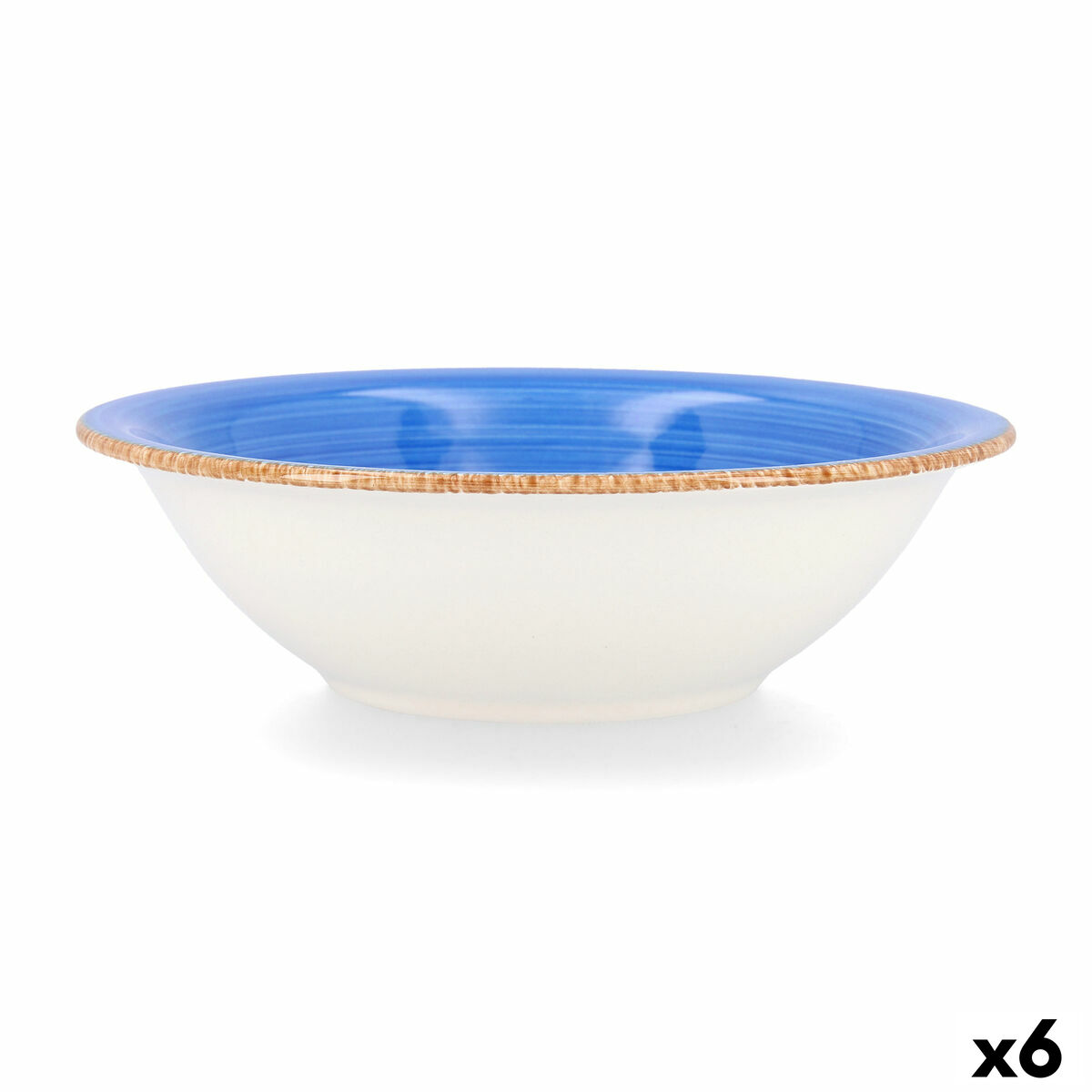 Skål Quid Vita Keramik Blå (18 cm) (Pack 6x) - 2