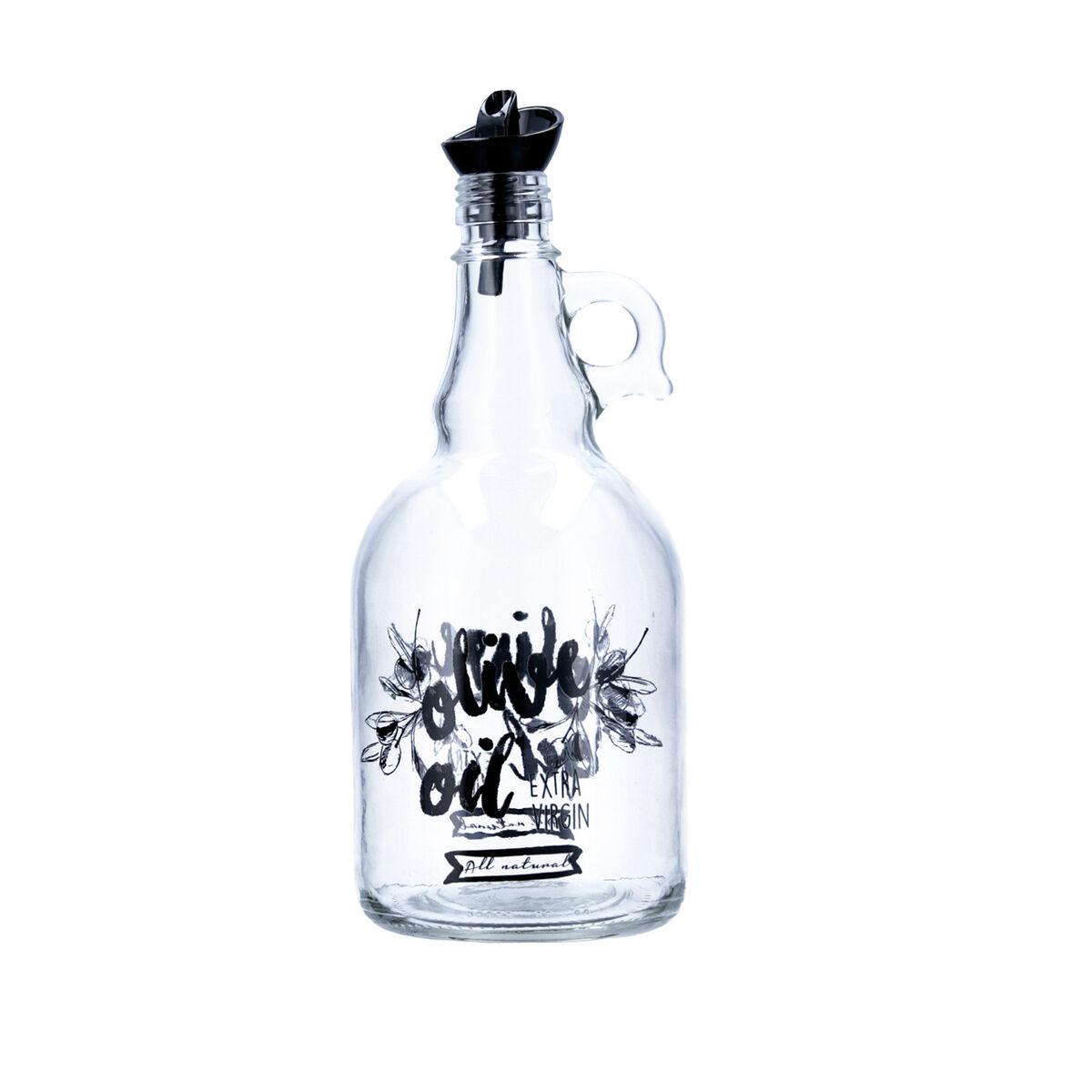 Oljeflaska Quid Cocco Antidropp Transparent Glas 1 L