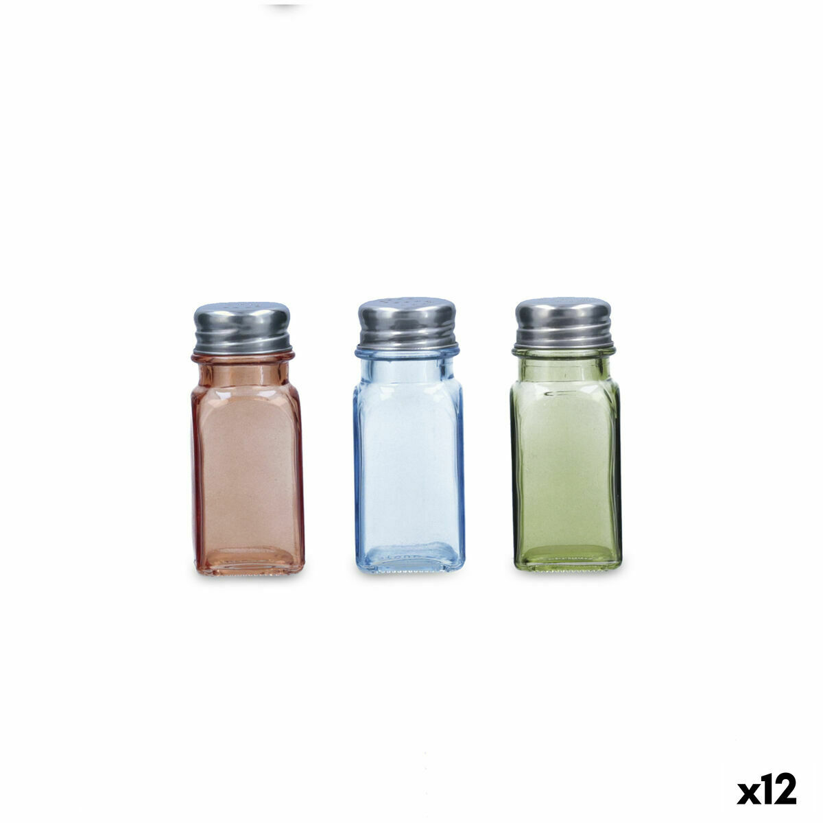 Saltkällare Quid Tu Y Yo Multicolour Glas 4 x 10 cm (Pack 12x) - 4