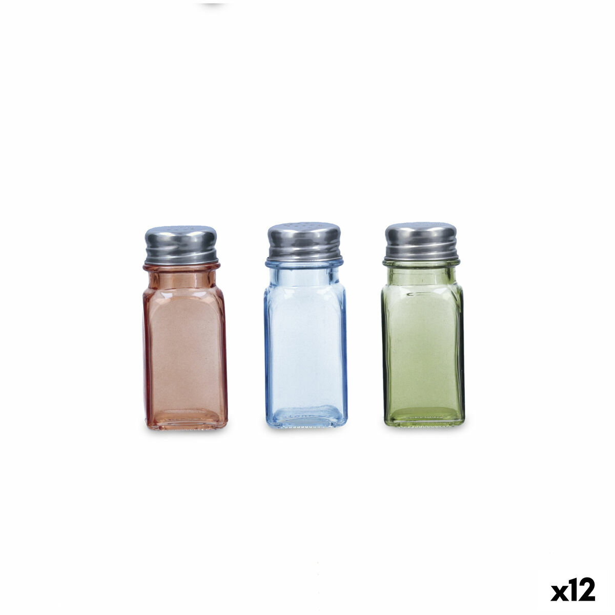 Saltkällare Quid Tu Y Yo Multicolour Glas 4 x 10 cm (Pack 12x) - 2