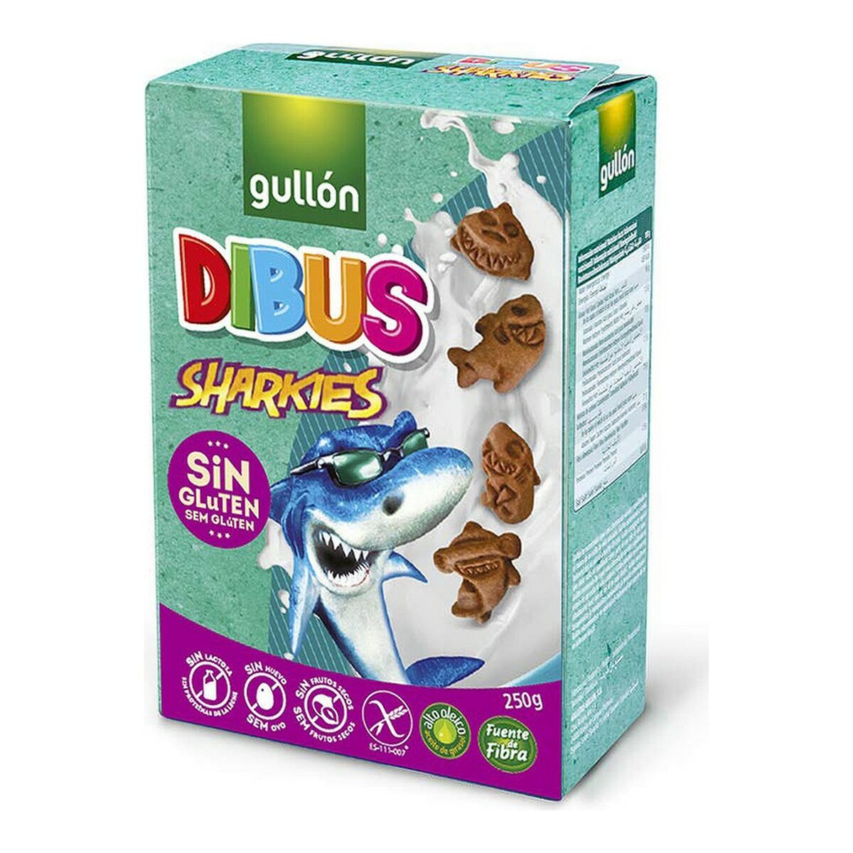 Kakor Gullón Dibus Sharkies Choklad (250 g) - 3