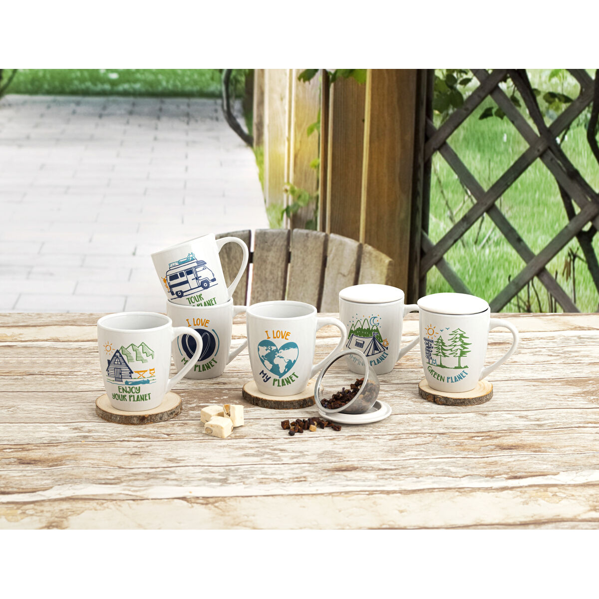 Mugg Quid Gretta Keramik Multicolour 330 ml (Pack 12x) - 2