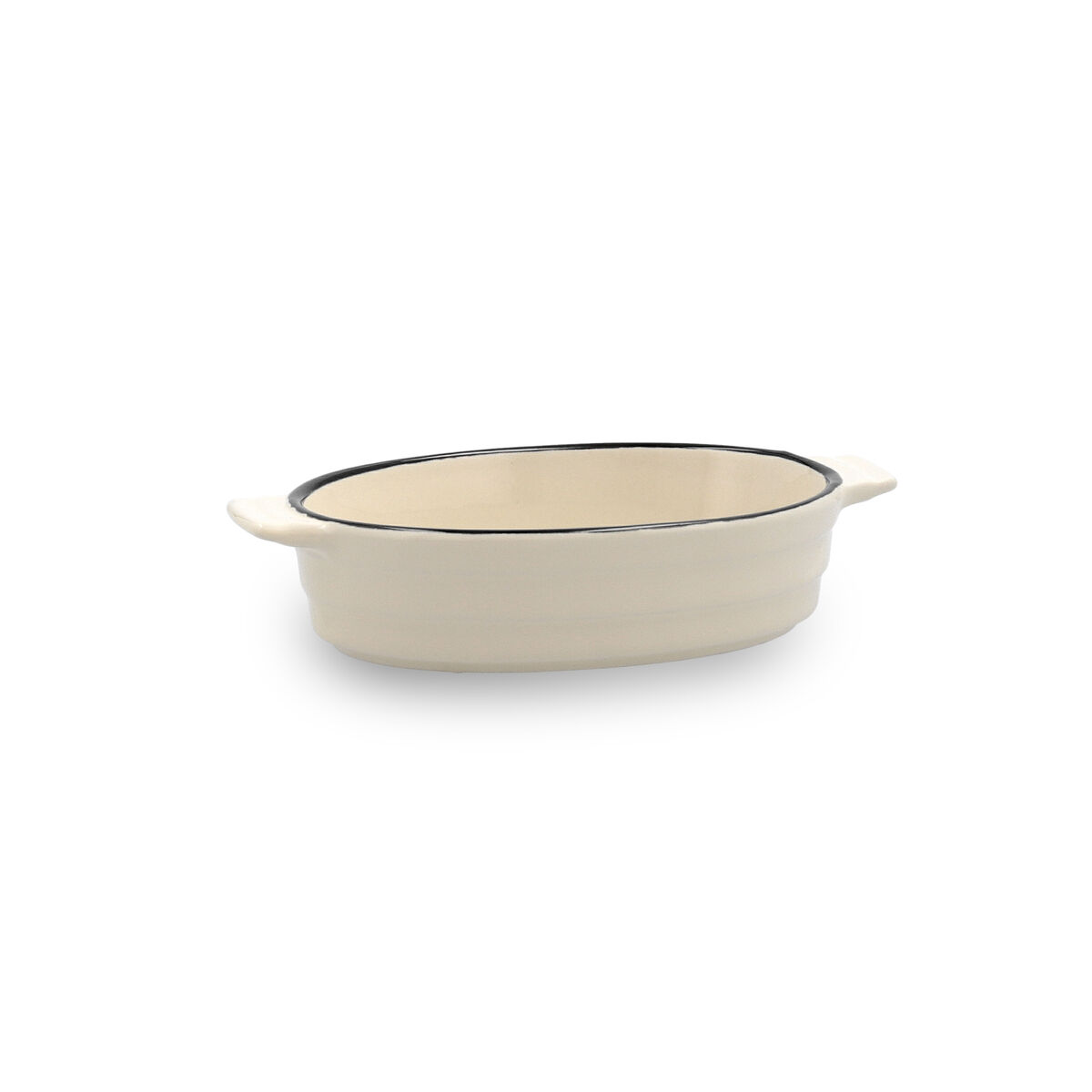 Kastrull Quid Cocco Oval Keramik Vit (18 x 11 x 4 cm) (Pack 12x)