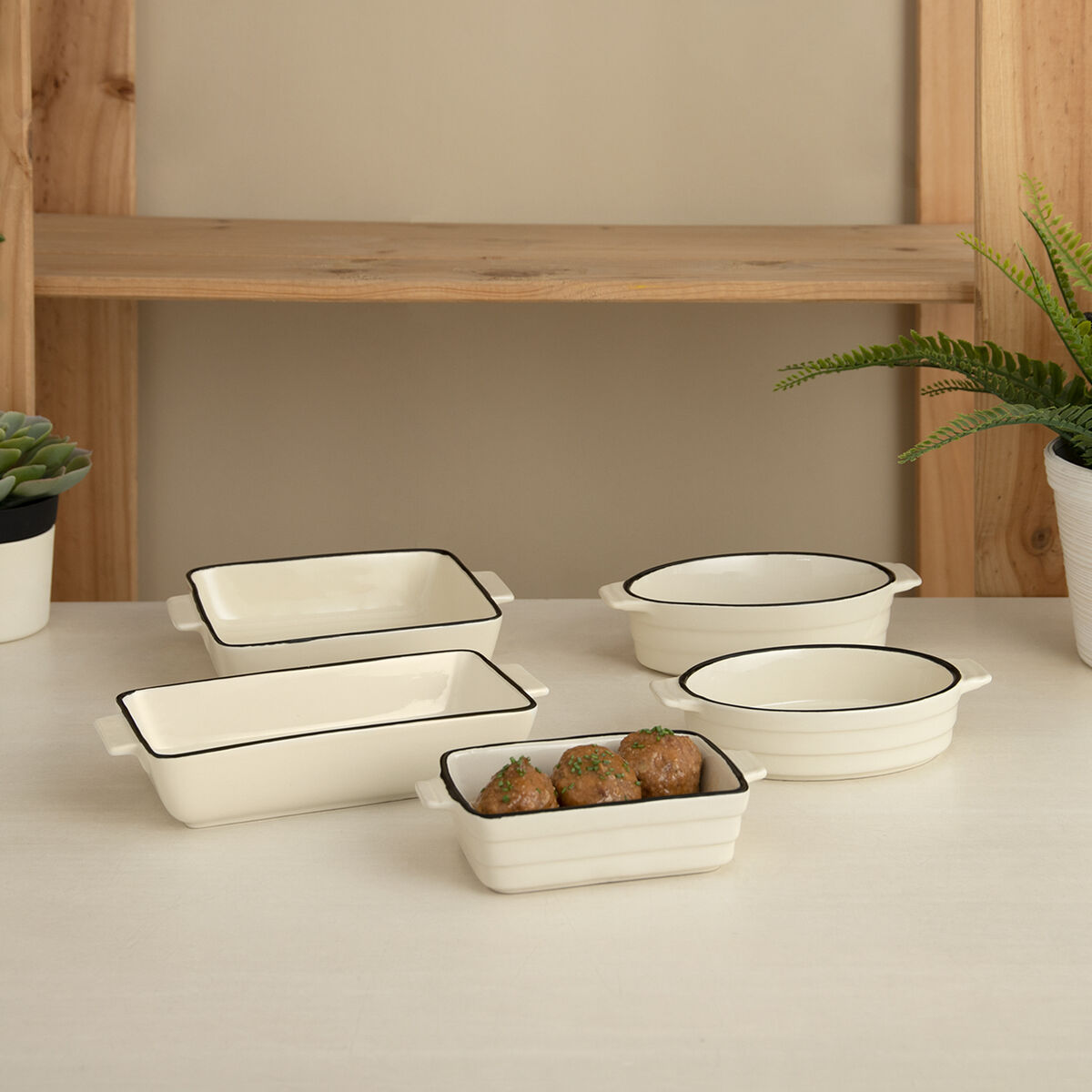 Kastrull Quid Cocco Oval Keramik Vit (18 x 11 x 4 cm) (Pack 12x) - 2