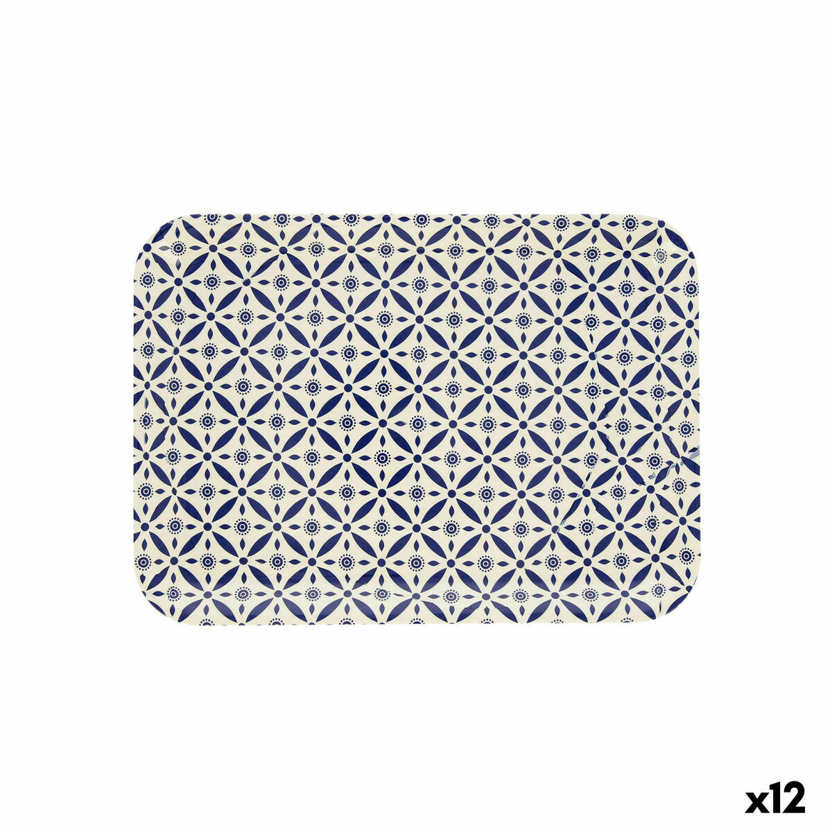 Bricka Quid Habitat Geometrisk Multicolour Plast 32 x 23 x 1,7 cm (12 antal) (Pack 12x) - 2