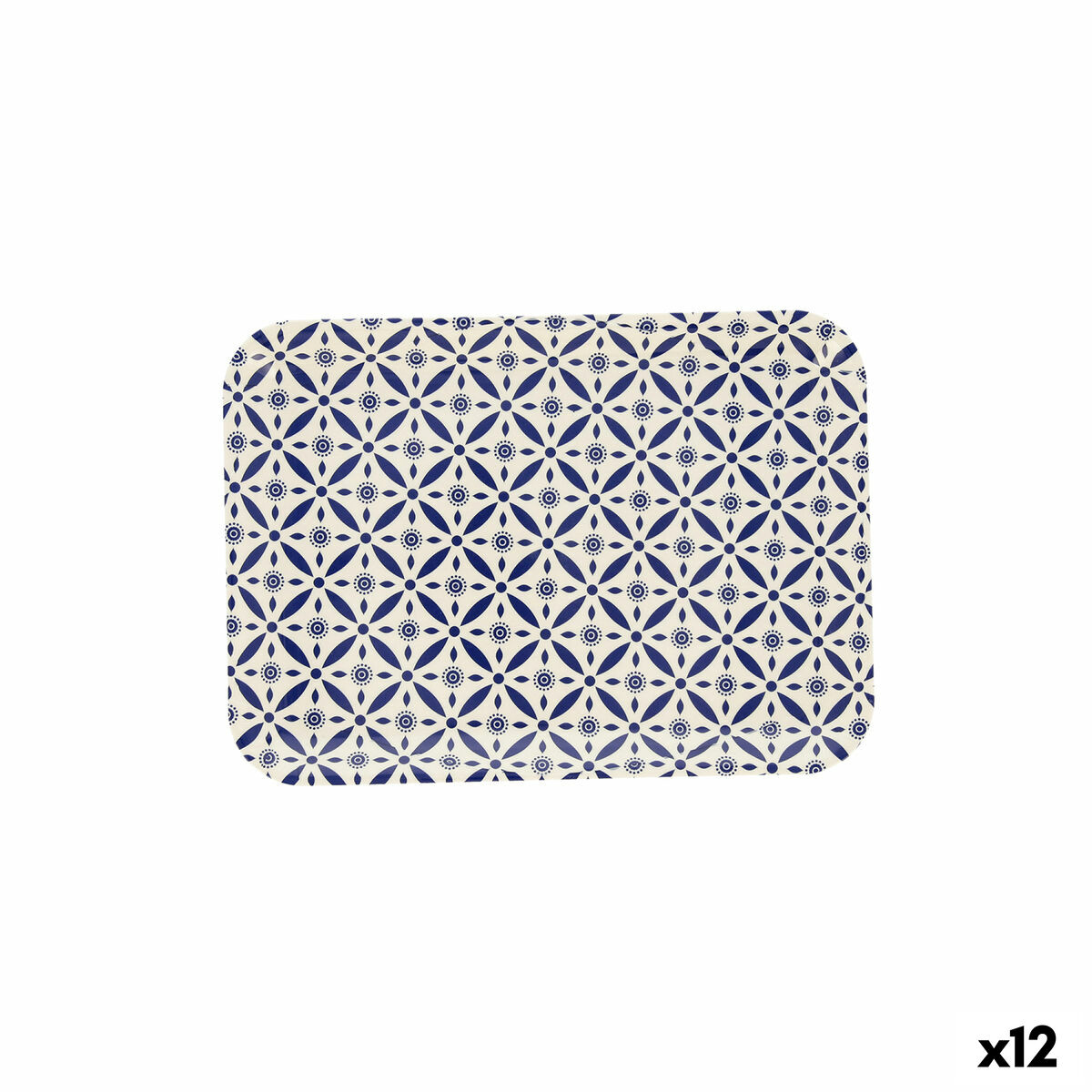 Bricka Quid Habitat Geometrisk Multicolour Plast 28 x 20 x 1,5 cm (12 antal) (Pack 12x) - 2