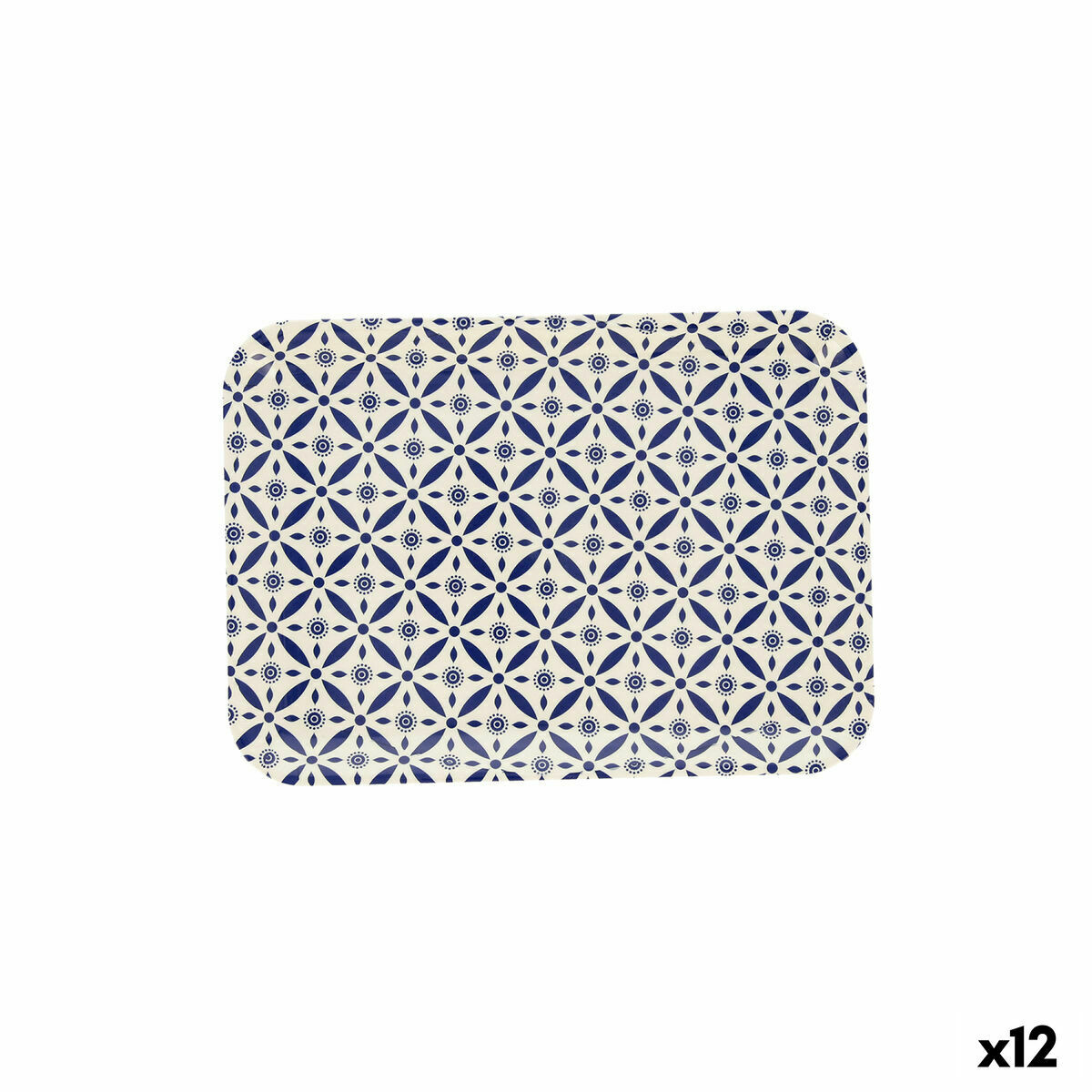Bricka Quid Habitat Geometrisk Multicolour Plast 28 x 20 x 1,5 cm (12 antal) (Pack 12x) - 4