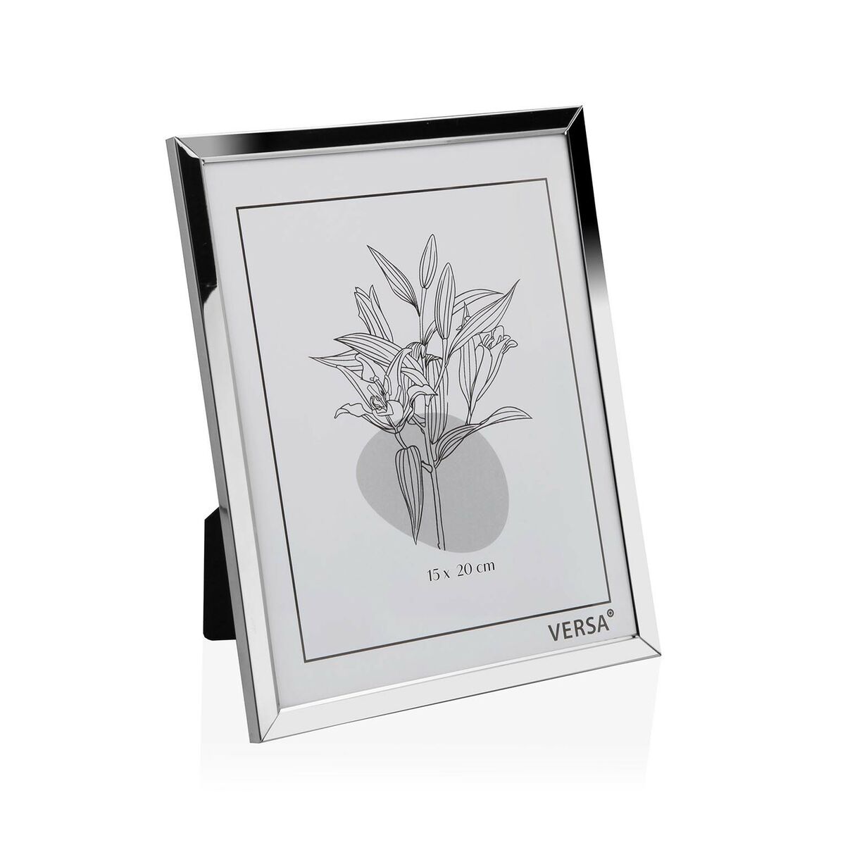 Fotoramar Versa Silvrig Metall Minimalistisk 1 x 20,5 x 15,5 cm