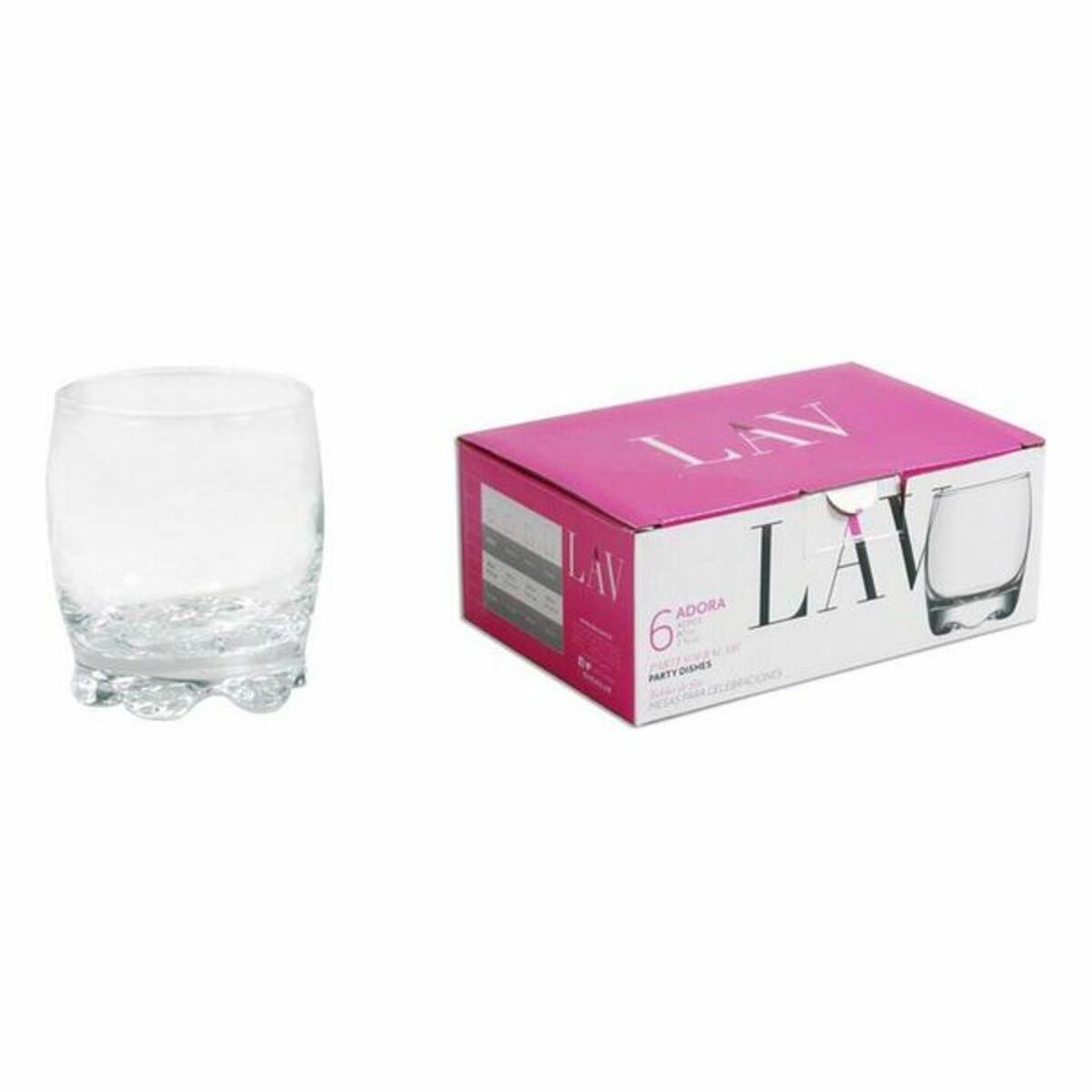 Set med snapsglas LAV Adora (6 uds) (80 ml) - 3