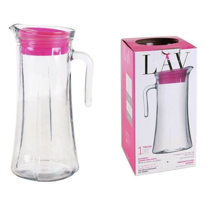 Genomskinlig glaskaraff LAV Truva (1400 ml) - 2