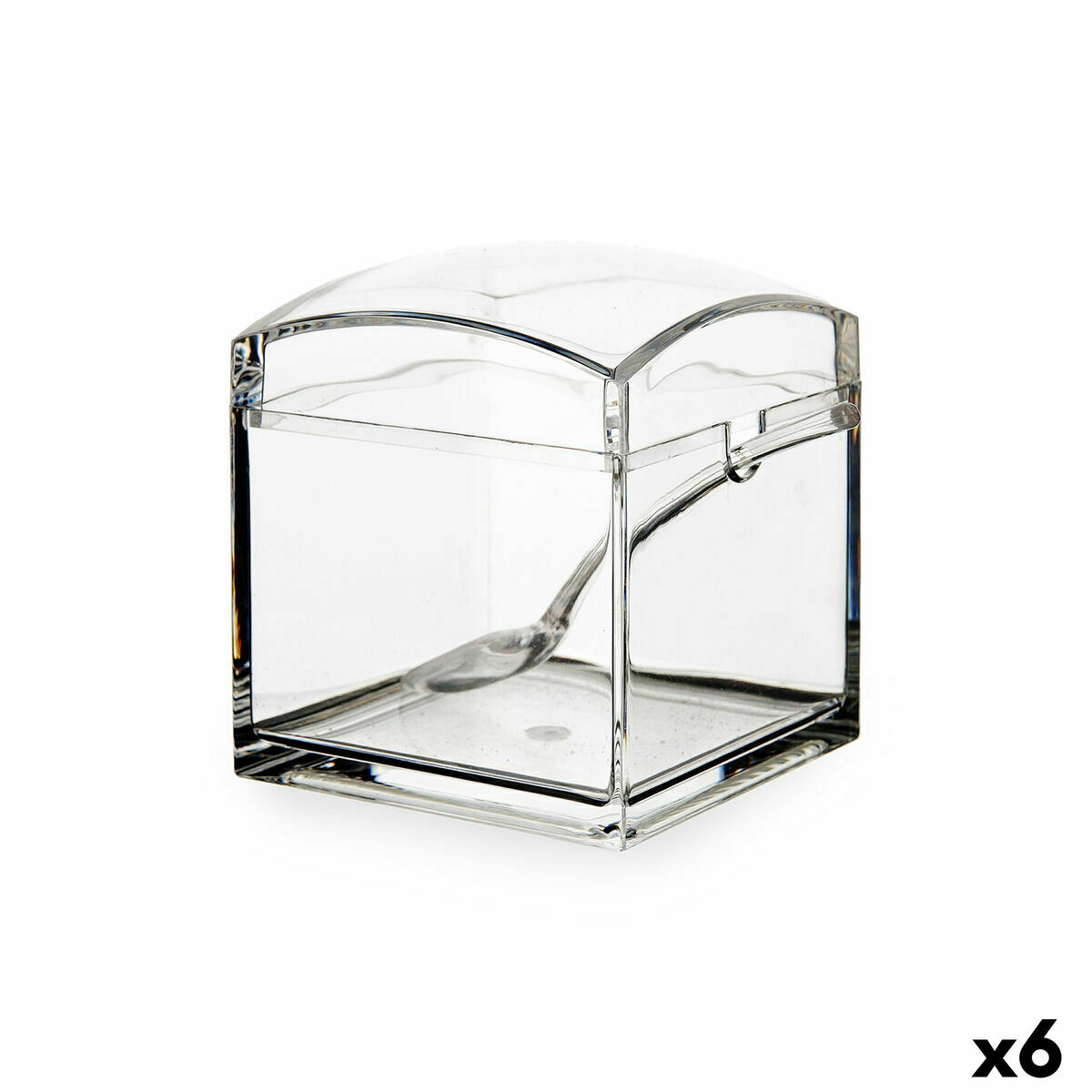 Sockerströare Quid Tu y Yo Plast (8,5 x 8,5 10 cm) (Pack 6x) - 4