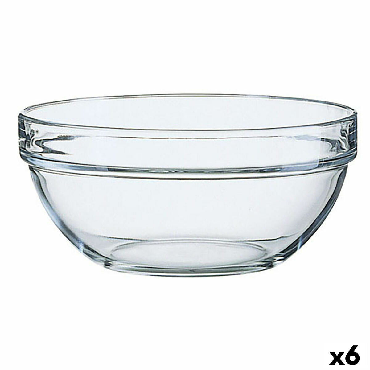 Salladsskål Luminarc Transparent Glas (23 x 11 cm) (6 antal)